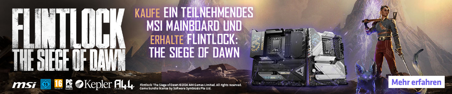 Flintlock: The Siege of Dawn zu ausgewählten MSI Mainboards