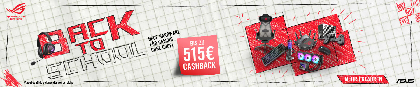 ASUS Back to School - Bis zu 515€ Cashback!