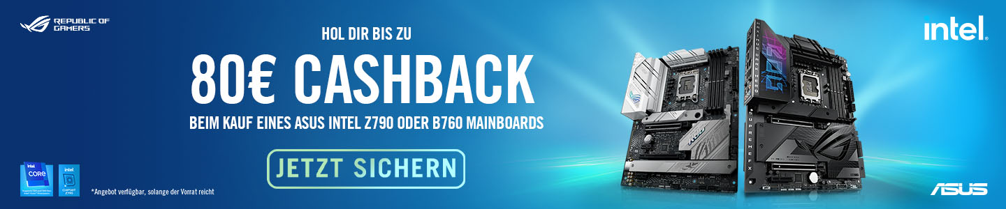 ASUS - bis zu 80€ Mainboard Cashback