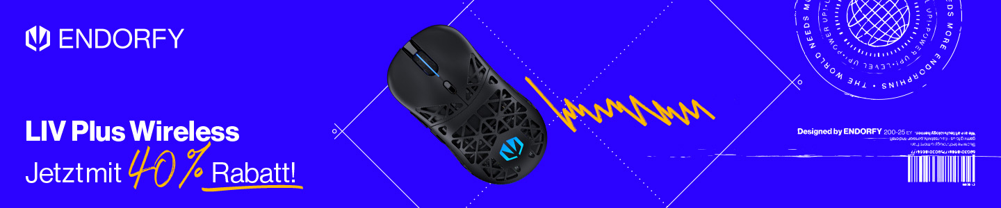 Endorfy LIV Plus Wireless Maus 40% Rabatt!