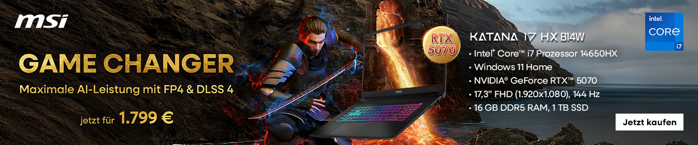 MSI 17" Gaming-Laptop mit RTX5070